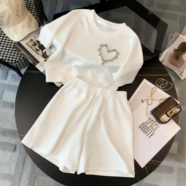 Women's High end Casual Shorts Suit White - Shop at LoveMi