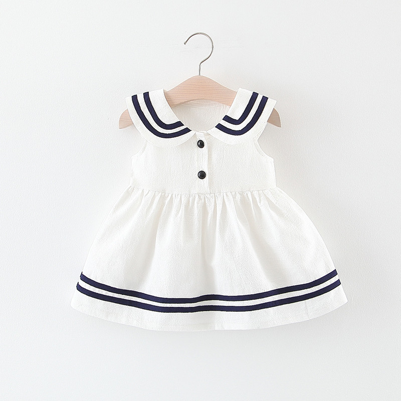 Title 1, Summer Baby Navy Style Sleeveless Vest Skirt. P...