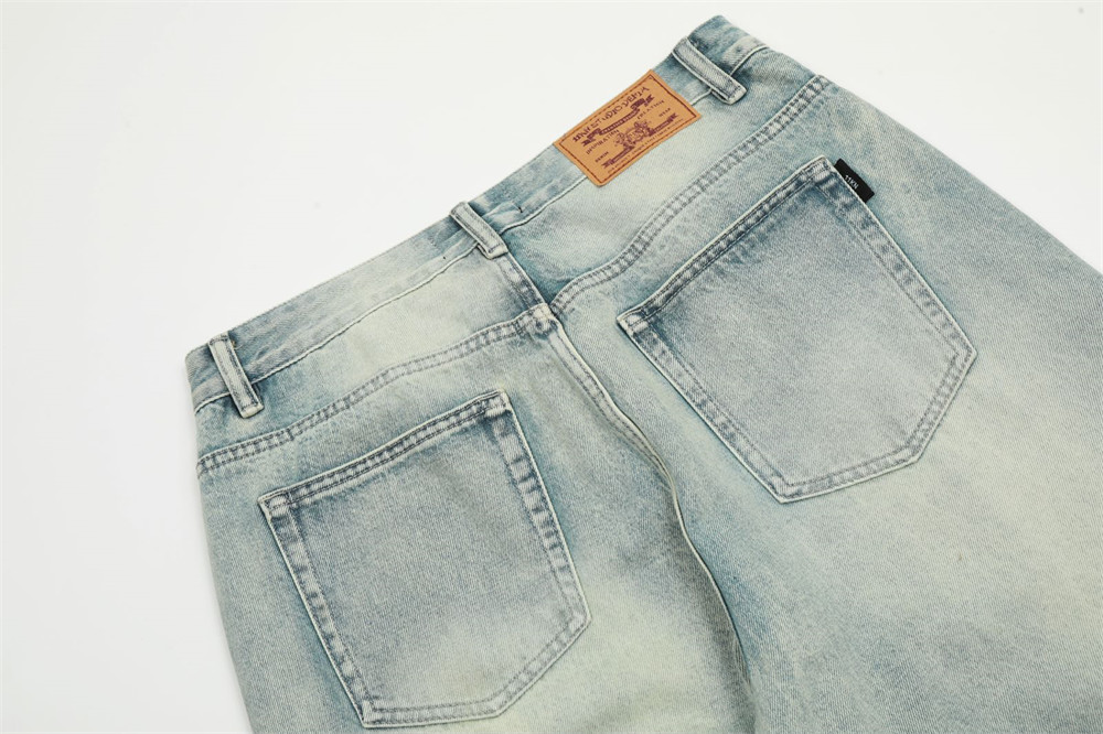 Fashion American Retro Washed Jeans Men