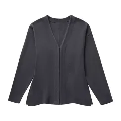 Women's Cross-border Loose Sleeves Knitted Coat With Short Skirt - Dark Grey Top - View 1