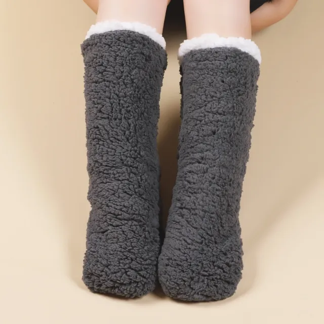 Room Socks Adult Home Sleep Autumn And Winter Gray - Shop at LoveMi