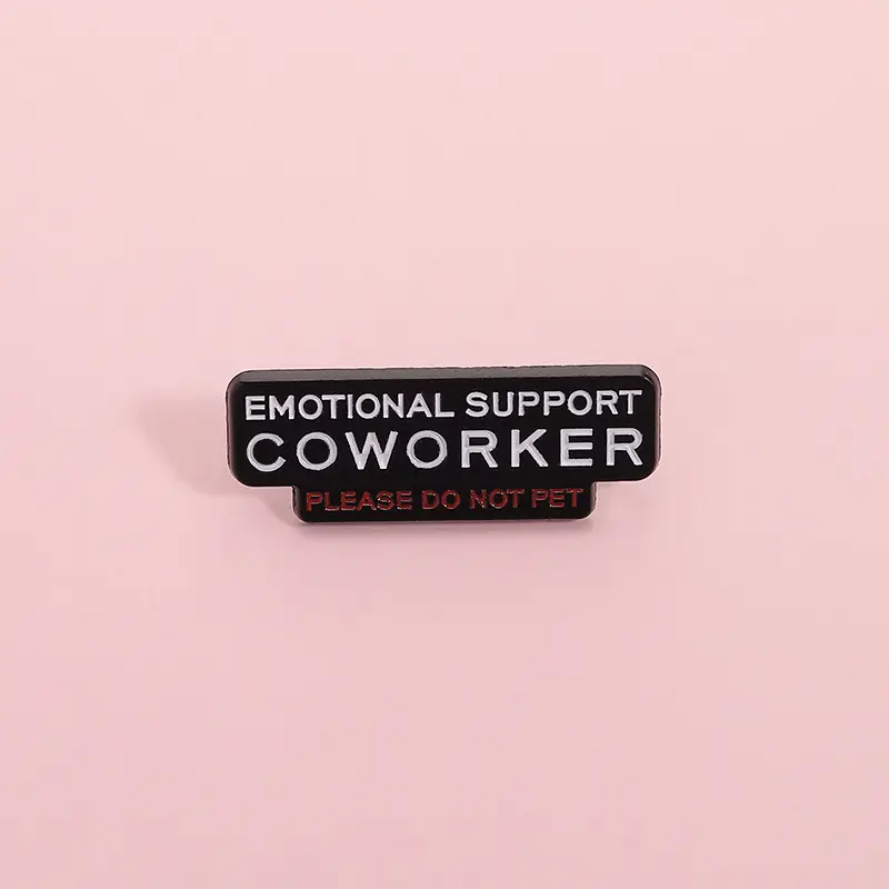 Retro Personalized English Letter Metal Enamel Badge