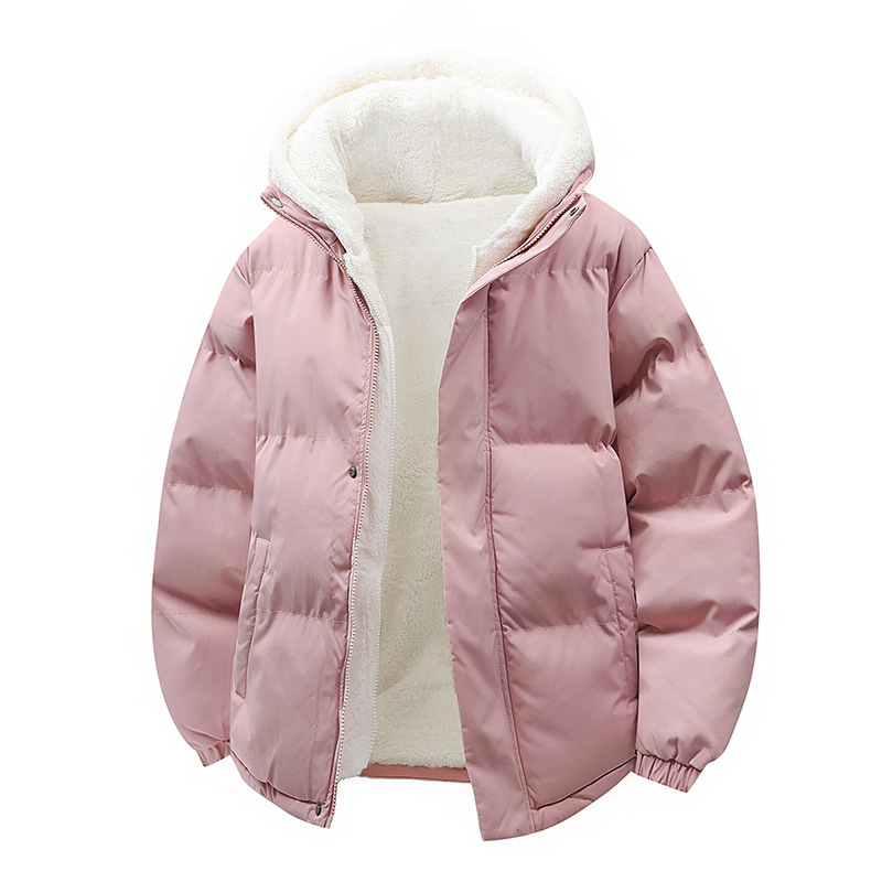 Thickened Stand-collar Faux Two-piece Down Jacket