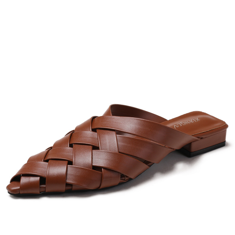 Woven Pointed-Toe Sandals, picture 3 of 6