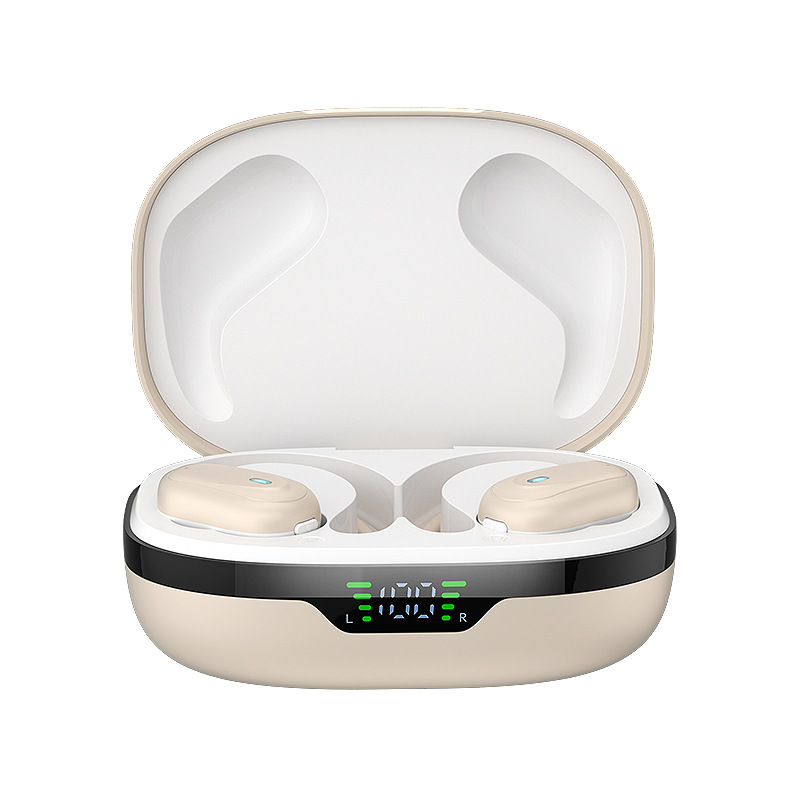 Smart Tech Noise-canceling Digital Display Charging Case Over-ear Wireless Headphones