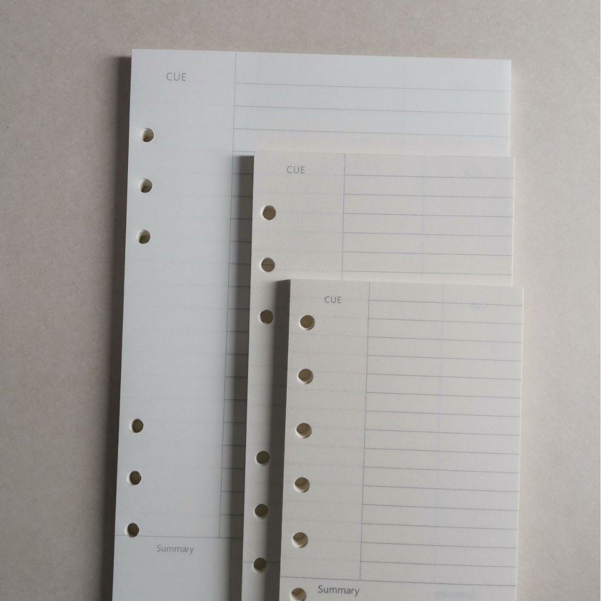 A5 Ivory White Lined Grid Notebook Refill 2