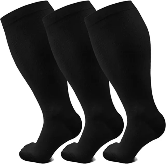 Male And Female Personality Printed Compression Socks Black - Shop at LoveMi