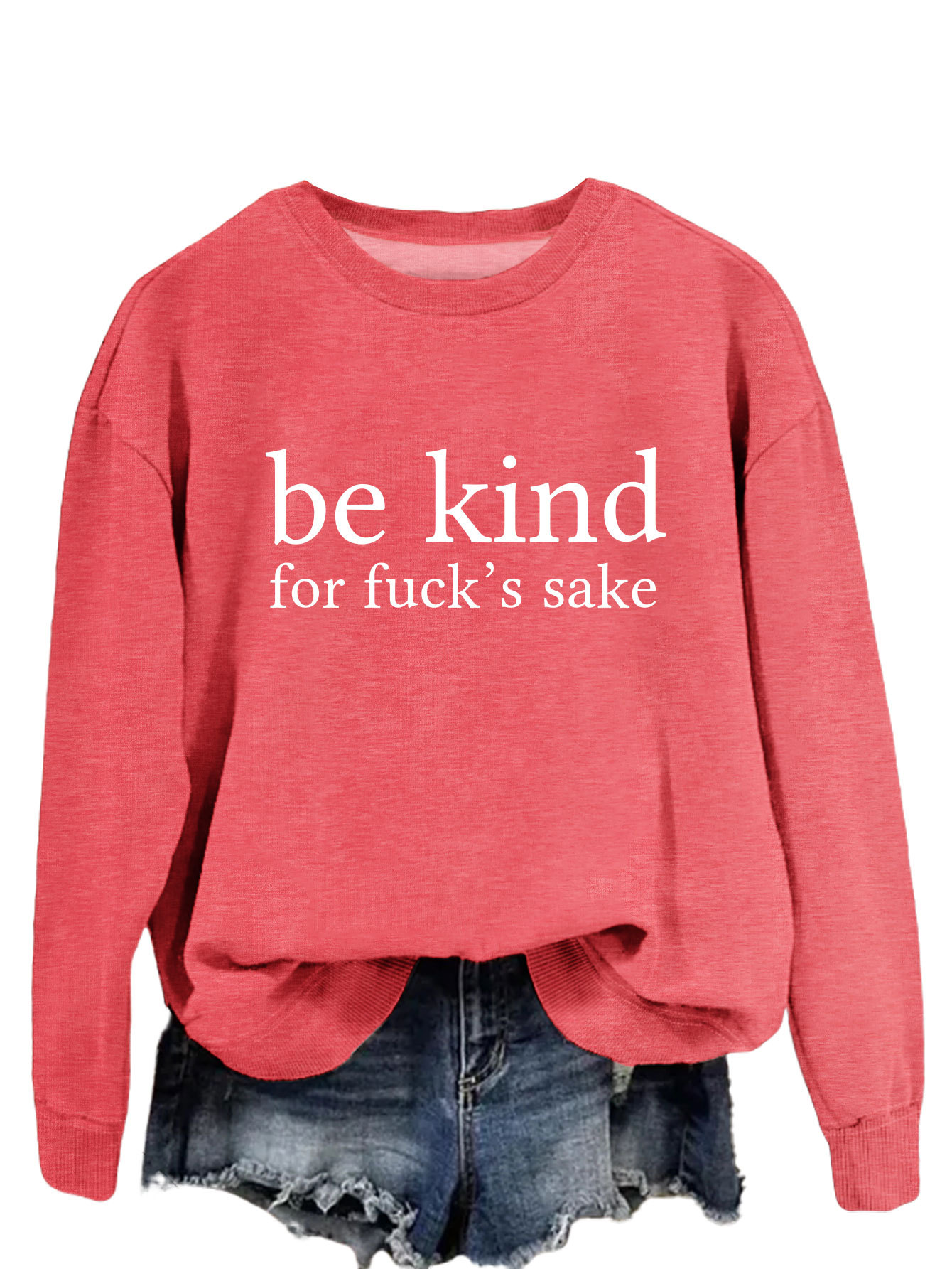 Red Sweater White Font