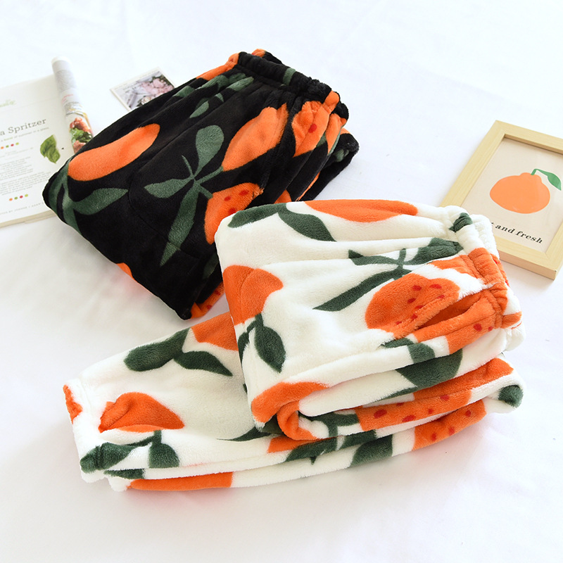 Fleece-lined Thickened Autumn And Winter Women's Trousers Warm