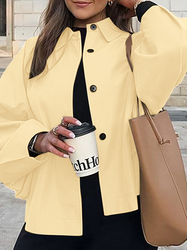 Women's loose trench coat – black colorway editorial outfit