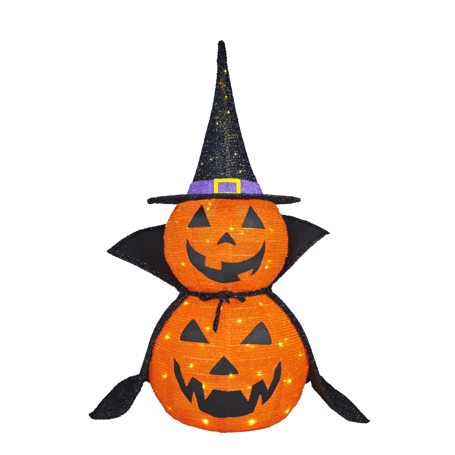 Foldable Pumpkin Lantern Set of Two, picture 2 of 4