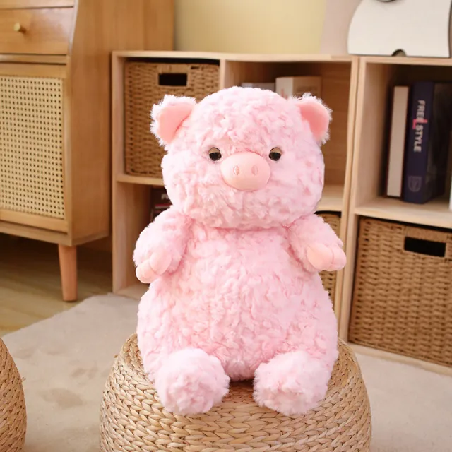 Lazy Series Small Gray Elephant Doll Pig Plush Toy Pink Pig - Shop at LoveMi