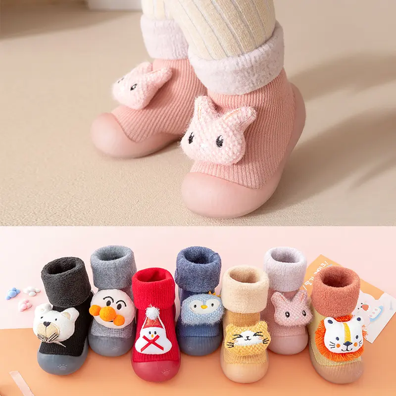 Winter Thickened Baby Toddler Shoes Soft Bottom