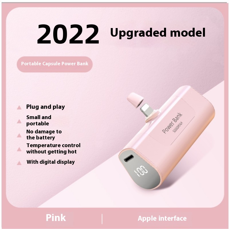 Pink Fast Charging Apple