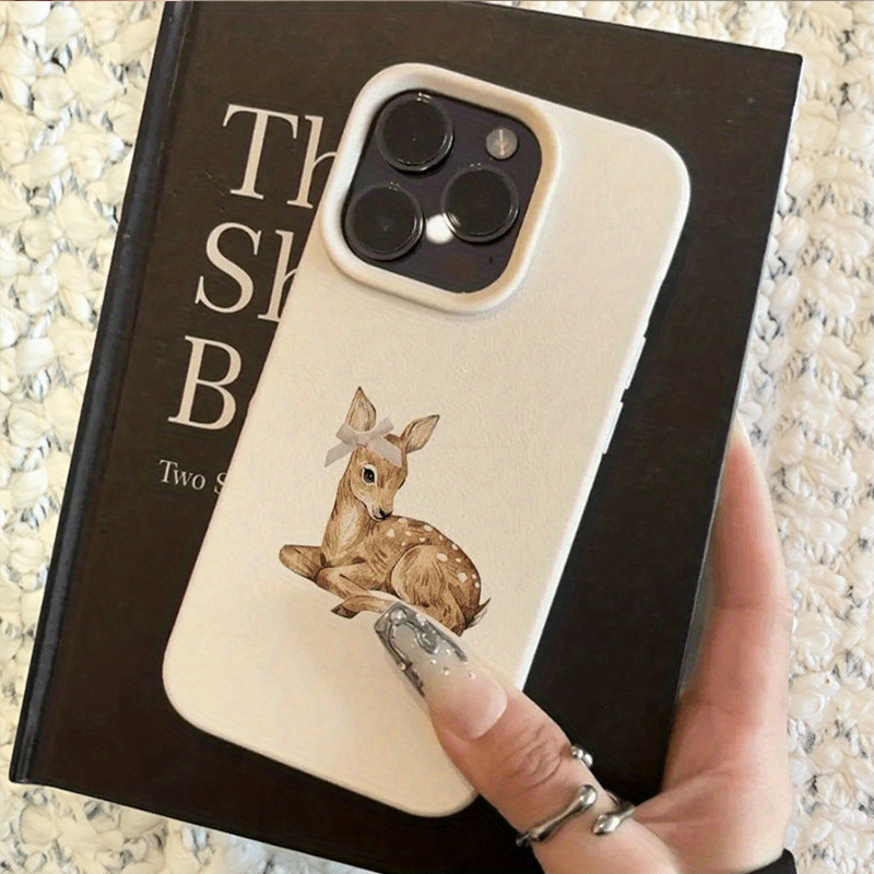 Creative Cartoon Deer Skin Pattern Silicone Phone Case - Image 5