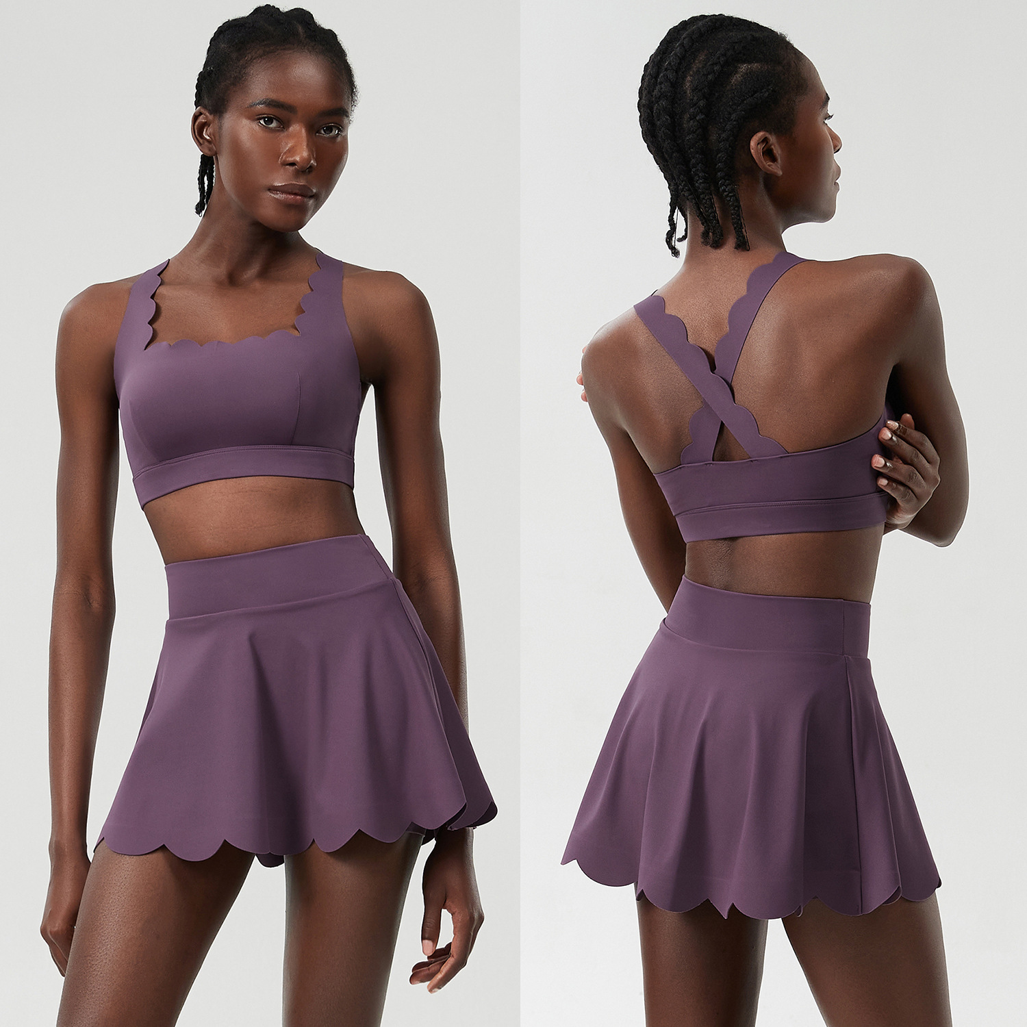 European And American Summer Tennis Suit Suit Women's Plus Size Quick-drying Lycra Sports Workout Clothes