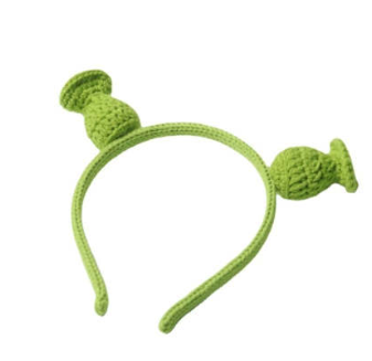 Shrek Green Handmade Wool Crocheted Head