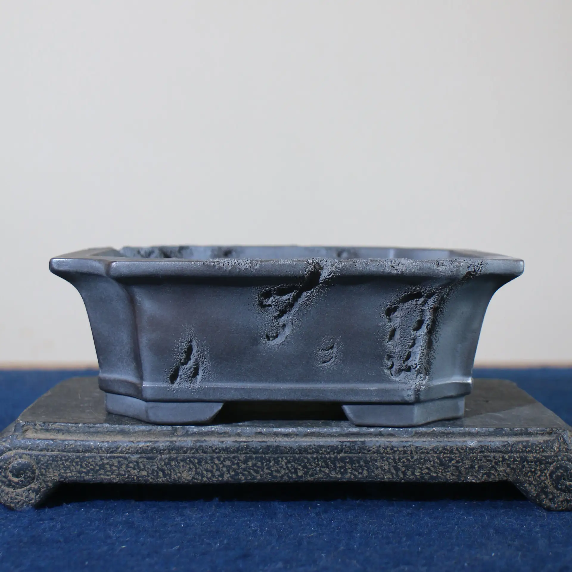 Wood-fired Rectangular Yixing Clay Flower Pot