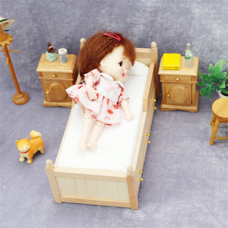 Title 10, Dollhouse Mini Furniture Bedroom Scene Ornaments