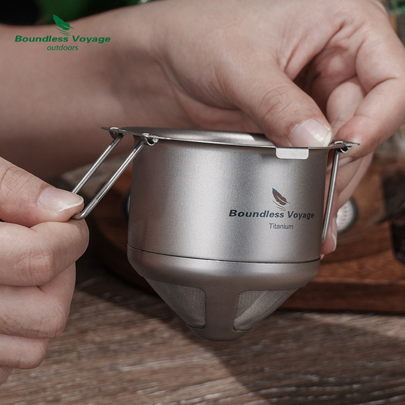 Pure Titanium Pour-over Coffee Dripper (Ti6002P Primary