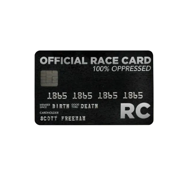 White Privilege Card Credit Card Trumps Everything Black 1Pcs - Shop at LoveMi