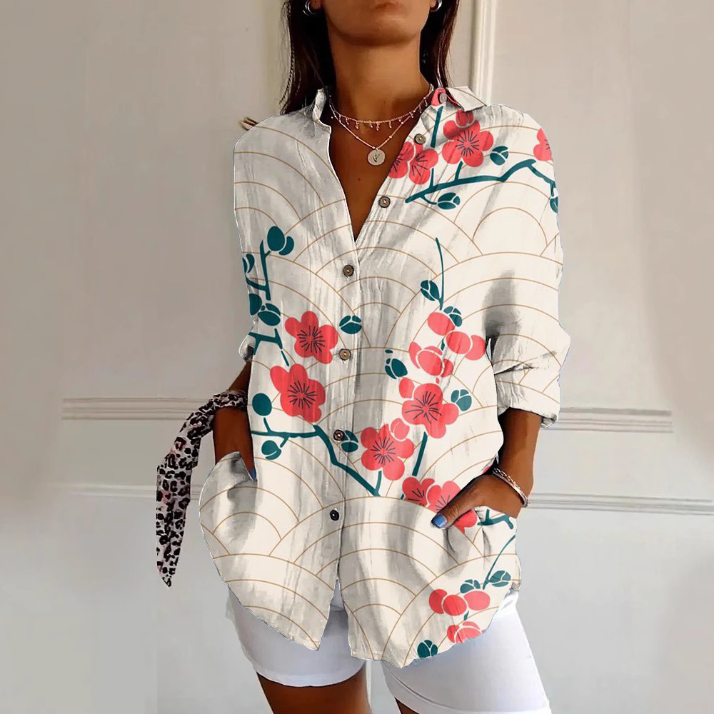 Fashionable Personalized New Women's Long Shirt