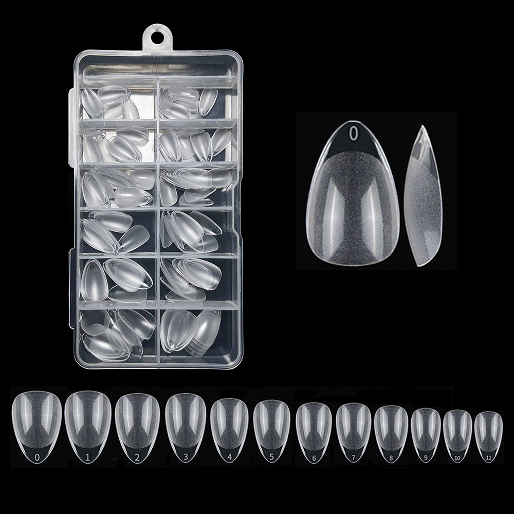 120 PCs Boxed Ultra-thin Semi-nail Sticky Full Cover Nail Tip Seamless Semi-frosted