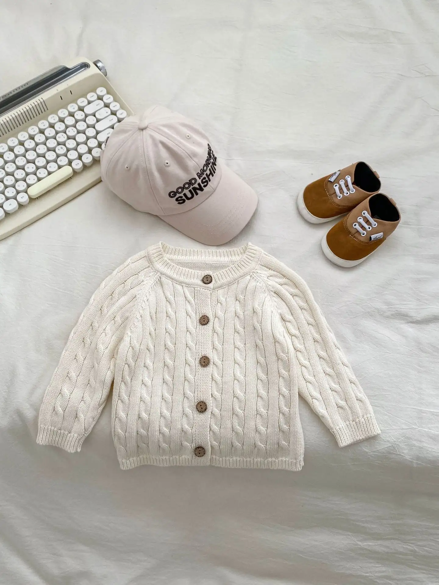 Handmade Twist Baby Jumpsuit Knitted