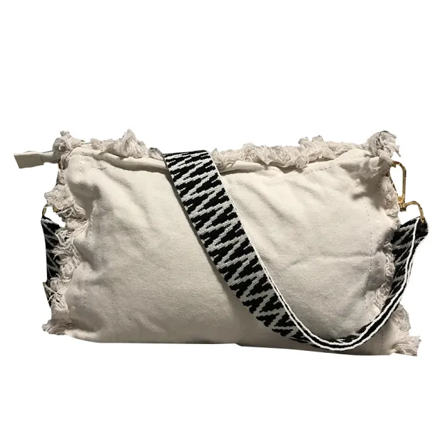 Vintage Embroidery Artistic Girls' Shoulder Bag White - Shop at LoveMi