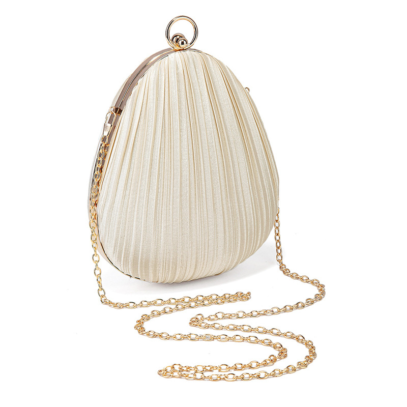 Satin Pleated Evening Clutch, picture 2 of 5