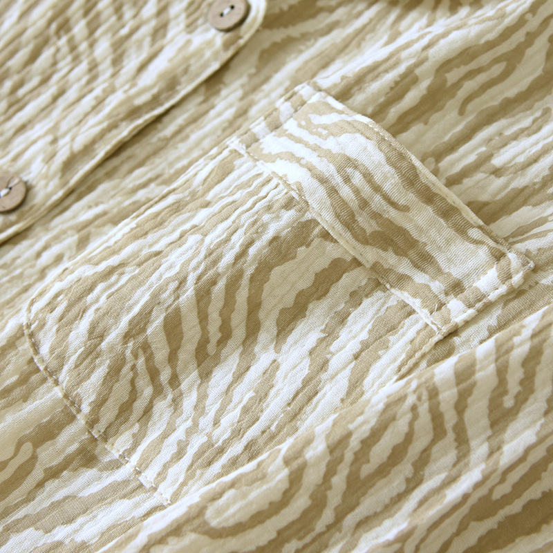 Women's Long-sleeved Cotton Double-layer Gauze Spring And Autumn Simplicity Cute Sweet Purified Cotton Homewear Casual Suit