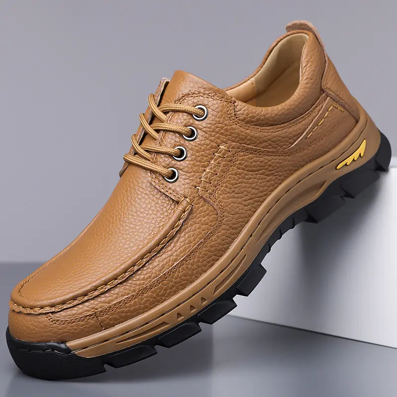 Mens Handcrafted Genuine Leather Lace-up Shoes
