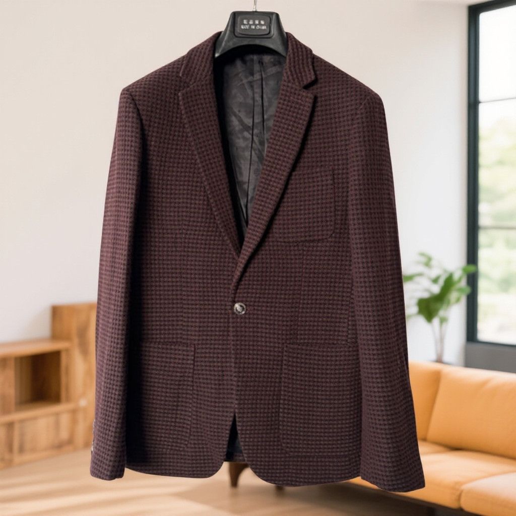 Mens Casual Suit Single-breasted Blazer