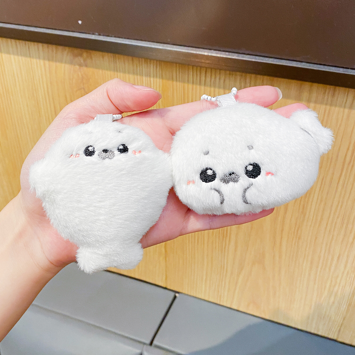 Creative Cartoon Plush Little Seal Doll Keychain