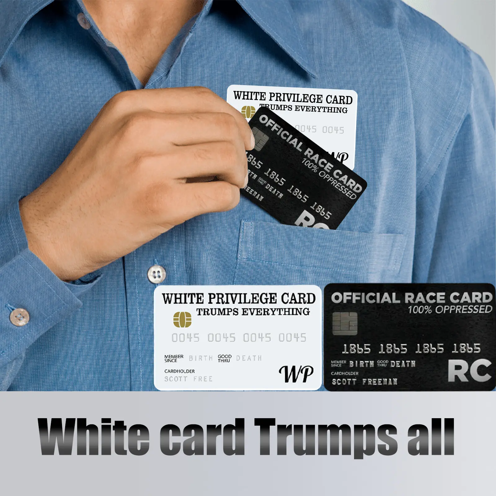 White Privilege Card Credit Trumps Everything