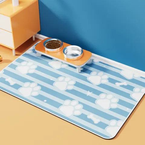 Dogs and Cats Eating Mat Anti-overflow Waterproof Easy