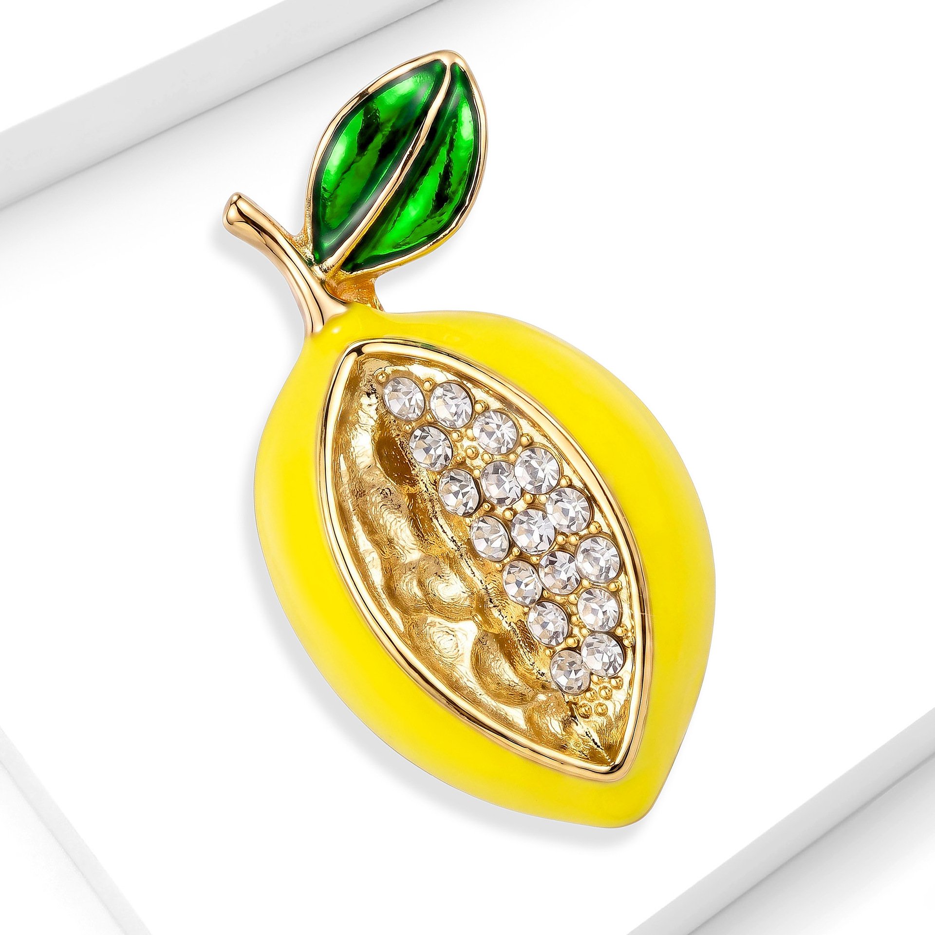 Alloy Lemon Brooch Creative Fruit