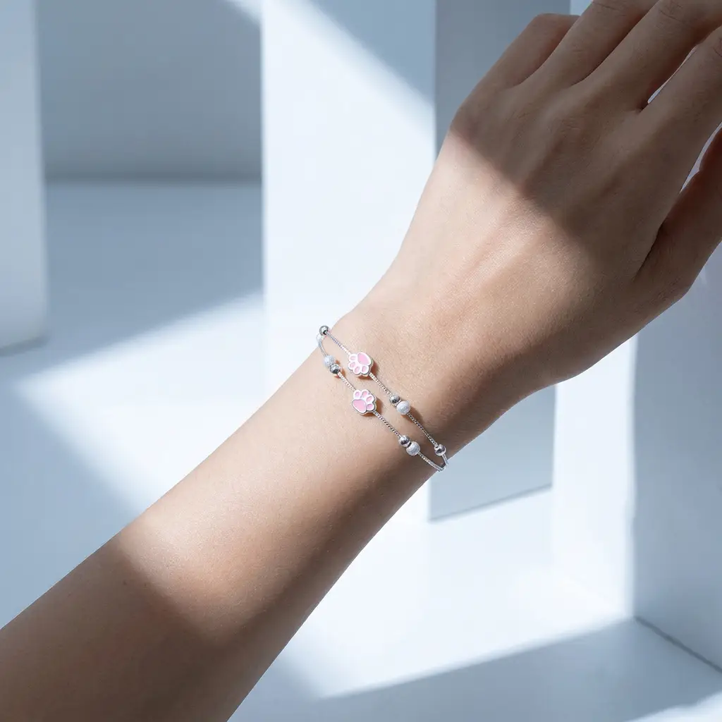 S925 Sterling Silver Cat Claw Bracelet For Women