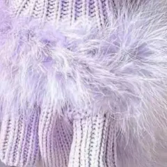 Pet Autumn And Winter Round Neck Sweater - Purple - View 1