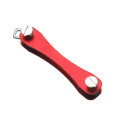 Metal Key Holder Compact Keychain Container Gadgets - Red - View 1