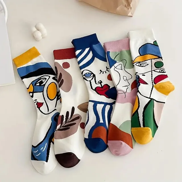 Oil Painting Art Autumn And Winter Socks Oil Painting Style - Shop at LoveMi