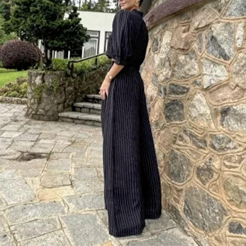 Round Neck Half Sleeve Short Vest High Waist Straight Pants Suit