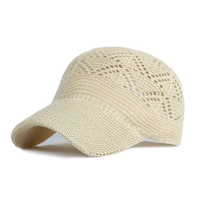Women's Spring And Summer Outdoor Sun Protection Hollow Out Breathable Sun Hat Light Khaki - Shop at LoveMi