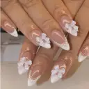 Acrylic Fake Nails Artificial Rhinestone Paste Gloss Short view 2