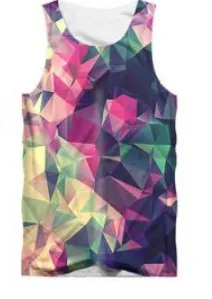 Digital Printing Men's Casual Breathable Short sleeved Vest Bbyy05941Gc Xs - Shop at LoveMi