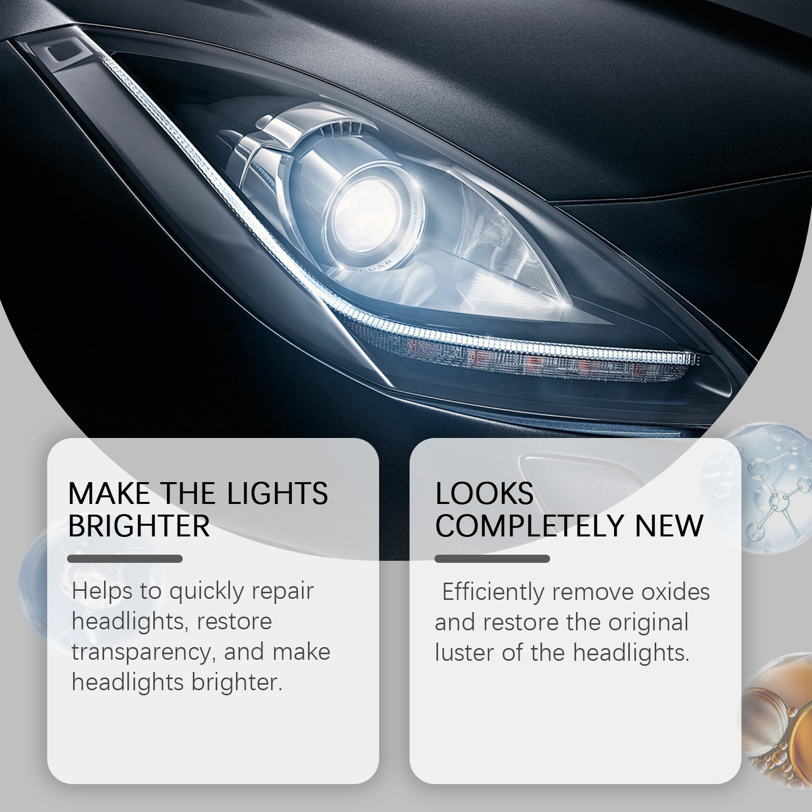 Car Headlight Scratches Repair Paste Fill