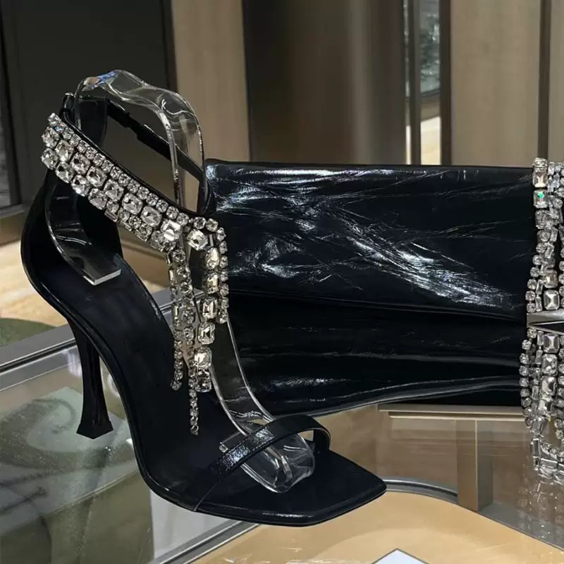 Crystal Strap Heeled Sandals, picture 3 of 5