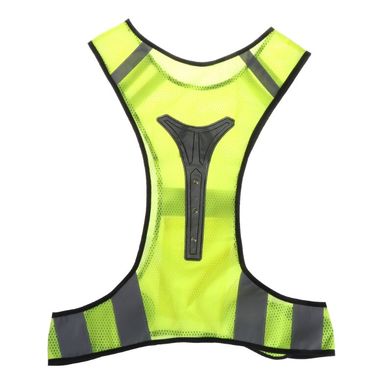 Title 2, Gilet fluorescente a LED riflettente per sicure...