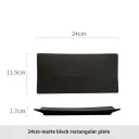 24Cm Matte Black