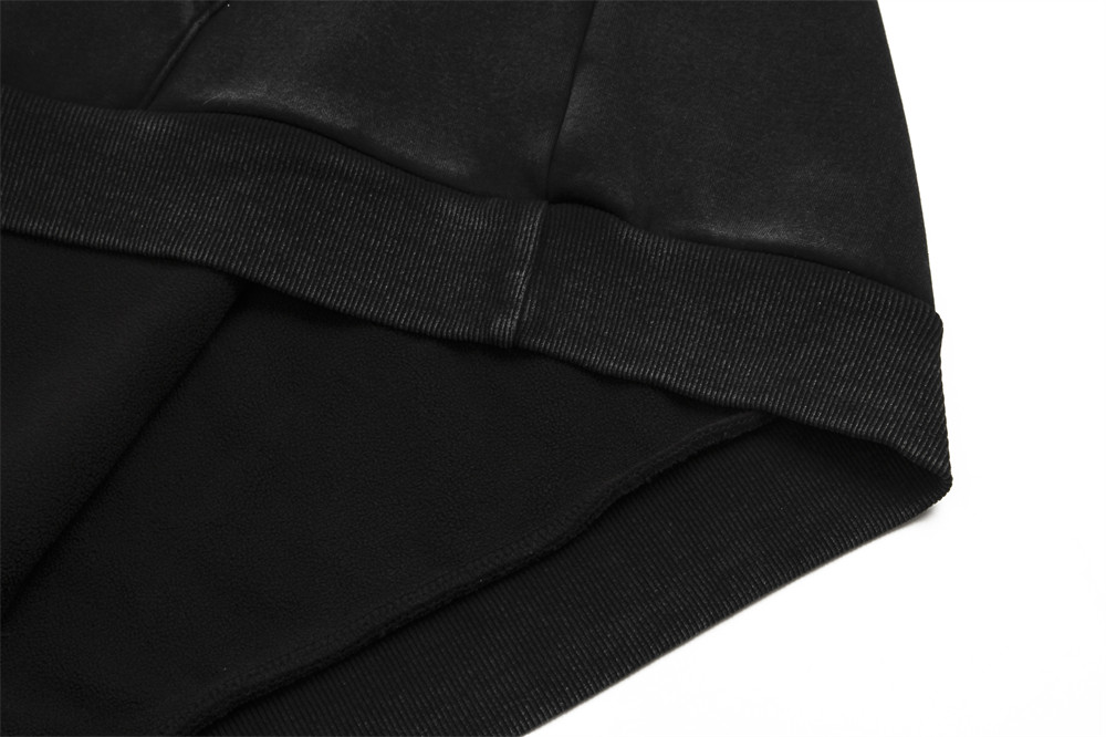 Abstract Graffiti Printing Brushed Hoody Men